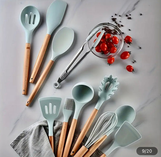 12 pcs silicone spatulas set