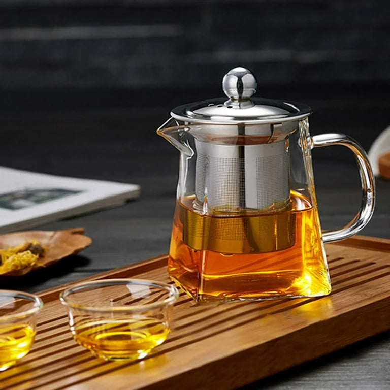 Glass tea pot with infuser, 750ml