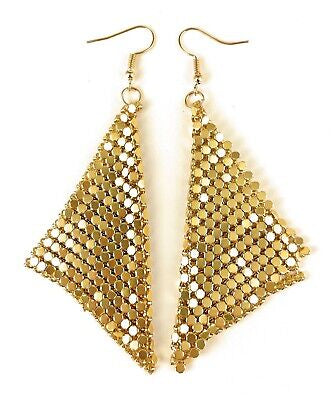 Gold Mesh Earrings